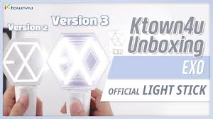 Unboxing Exo Official Light Stick Ver 2 3 Eribong エクソ엑소 공식 응원봉 언박싱 Kpop Ktown4u Youtube