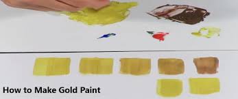 make gold paint gold color mixing guide