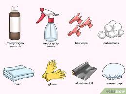 bleach your hair with hydrogen peroxide