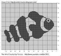 Free Filet Crochet Charts And Patterns Filet Clown Fish