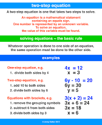 two step equation a maths dictionary