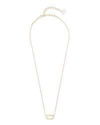elisa gold extended length pendant