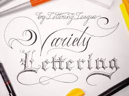 diffe lettering types styles of