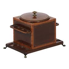 antique humidor stand 9 on