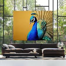 Peacock 8 Canvas Wall Art Decor