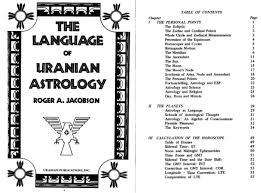 The Language Of Uranian Astrology Jacobson 1975 Searchable