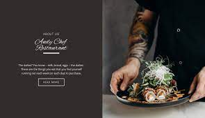 andy chief restaurant web page design