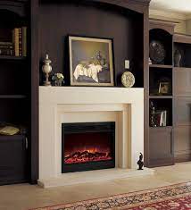 Electric Fireplace Ad Marble Mantel