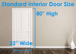 standard interior door size dimensions