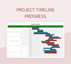 project timeline progress excel