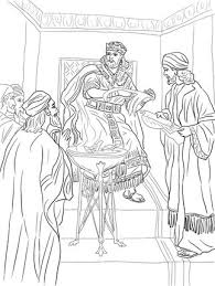 Jeremiah And The Scroll Coloring Pages King Jehoiakim Burns