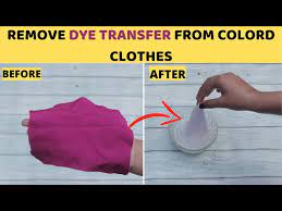 how to remove dye transfer stains from
