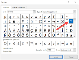 To type the degree sign again, just select the insert tab and remember that you can always copy and paste the degree sign on this page if you're having trouble with our methods or if you can't remember the keyboard shortcuts. 5 Easy Ways To Type Insert Degree Symbol In Excel Shortcut Examples