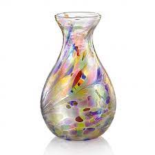 calcedonio multicoloured glass vase