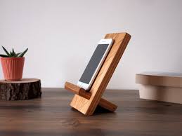 wooden docking station home office wood