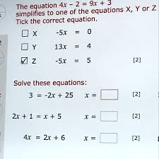 The Equation 4x 2
