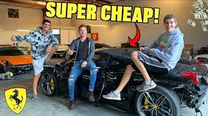 Copart's exotic car inventory is great for finding project cars or for sourcing rare and expensive parts. I Bought Another Wrecked Ferrari 458 Super Cheap Youtube