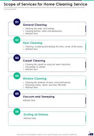 home cleaning service proposal exle