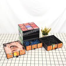 cube box 3 layers gift paper cube box