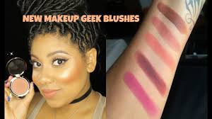 new makeup geek blushes review