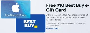 20% off (6 days ago) amazon is selling $100 itunes gift cards for $80 in a rare 20% off sale. Expired Best Buy Buy 100 Itunes Gift Card Get 10 Best Buy Gift Card Free Gc Galore