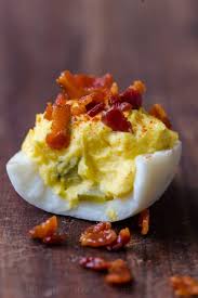 best ever deviled eggs with bacon