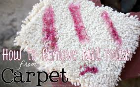 how to clean nail polish out of carpet