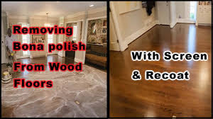 remove bona polish from the wood floors