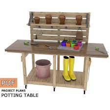 Potting Gardening Table Plans Table For
