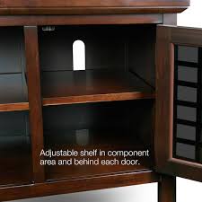 Black Glass Tv Stand