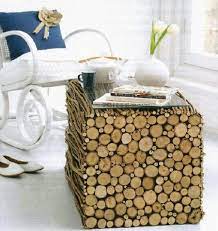 Coffee Table With A Log Design