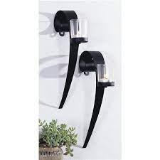 Clef Set Of 2 Metal Wall Sconces