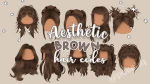 aesthetic brown hair codes for roblox