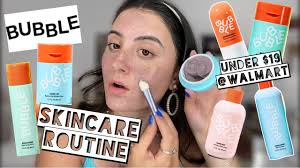 bubble skincare routine review