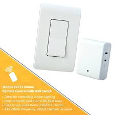 Woods 8 Amp Indoor Plug In Wireless Wall Switch Light Control White 59773wd The Home Depot