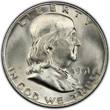 1951 Franklin Half Dollar Values And Prices Past Sales