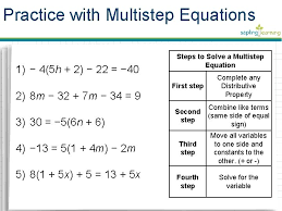 Identify Multistep Equations