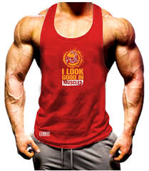 look good in muscles vest gym clothing