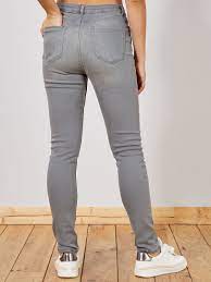 Skinny-fit jeans 'Ecodesign' - GRIJS - Kiabi - 15.00€