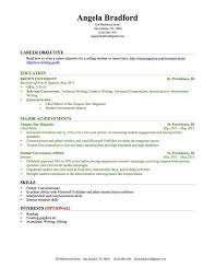 Sample Resume For College Student With No Job Experience Resume