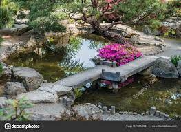 anese garden pond stock photo by