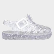 juju kids clear glitter jelly sandal