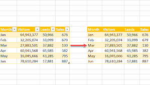 convert a table to a normal range in excel