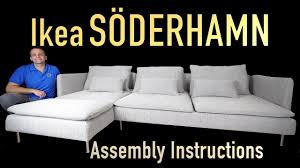 ikea sÖderhamn 4 seat sofa with chaise