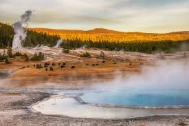 Yellowstone has active geothermal features with geysers and boiling mud pots throughout the park. What Yellowstone S Phased Reopening Means For Summer Travel Conde Nast Traveler