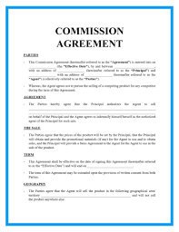able commission agreement template