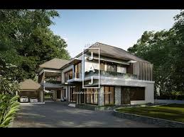 Tipe alona a (lb:170 / lt:239); Desain Rumah Tinggal 2 Lantai 400m2 Style Bali Modern Di Papua Youtube