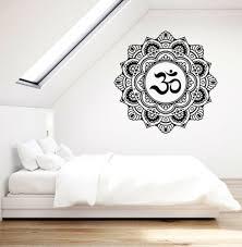 Vinyl Wall Decal Mandala Om Signs Yoga