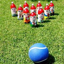 diy gnome lawn bowling set