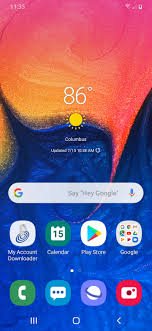 From the main screen, slide the screen up to display your apps Unlocking Locking Device Samsung Galaxy A10e S102dl Straight Talk Wireless